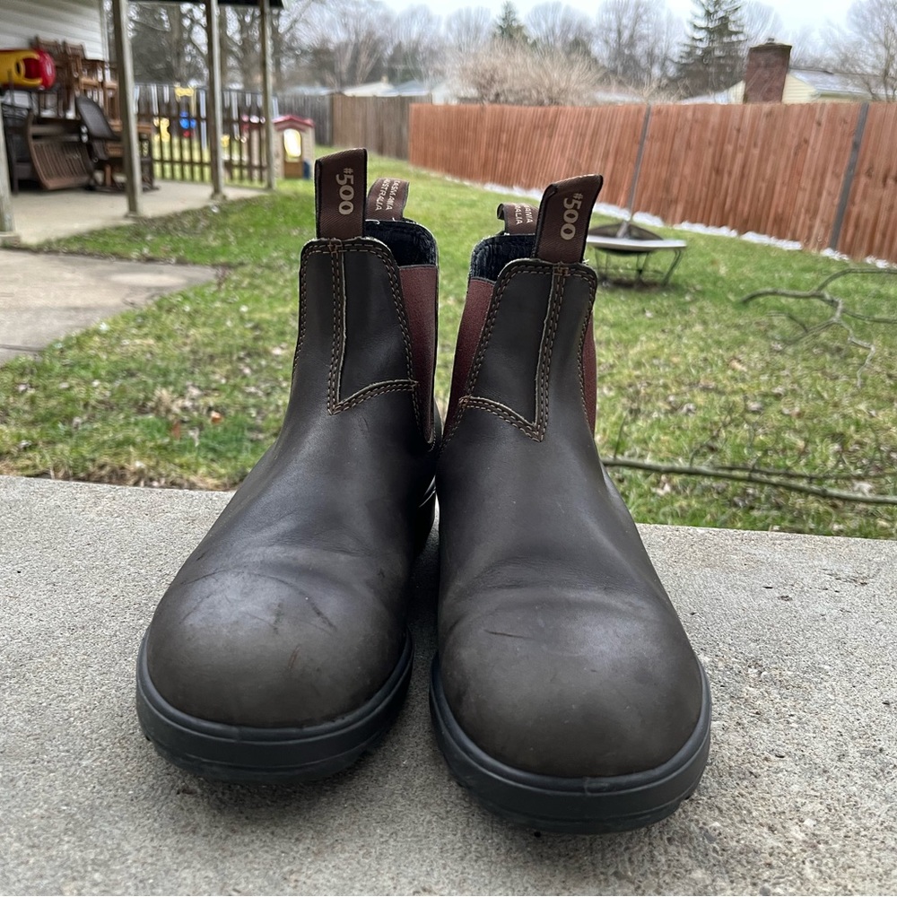 Blundstone 500 Series, 10.5 Brown, Chelsea Men Boot